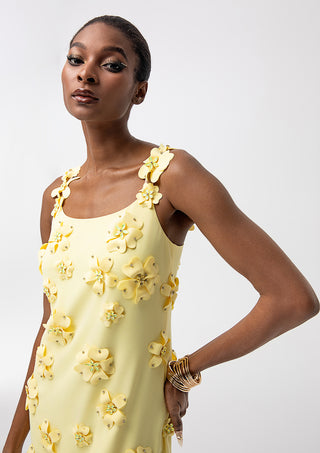 Kora Hand-Sewn Flower Dress