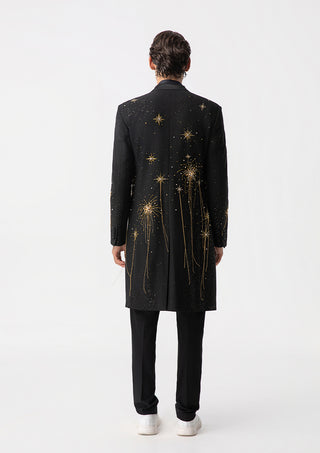 Black Gold Embroidered Blazer