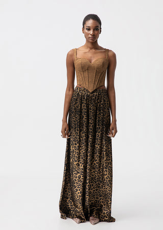 Mocha Sculpted Corset Top
