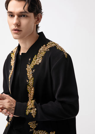 Men Gold Embroidered Jacket