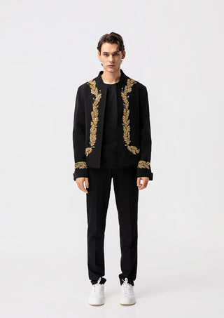 Men Gold Embroidered Jacket