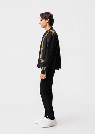 Men Gold Embroidered Jacket