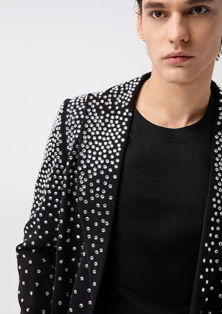 Couture Gradient Crystal Suit Jacket