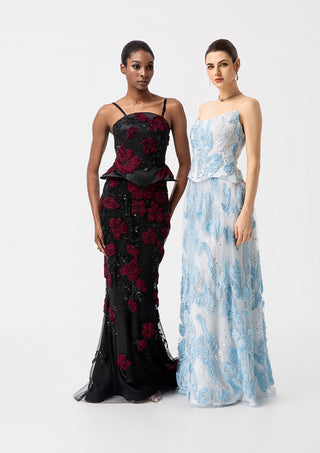 Luna Floral Evening Dress
