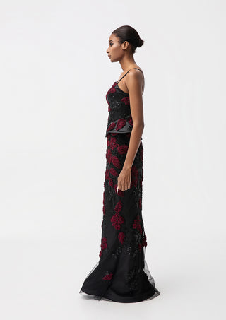 Luna Floral Evening Dress