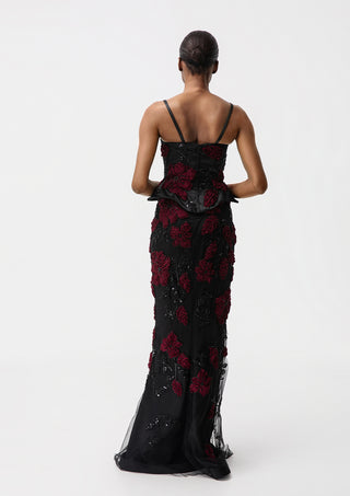 Luna Floral Evening Dress