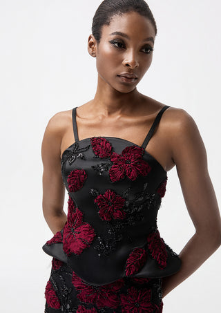 Luna Floral Evening Dress